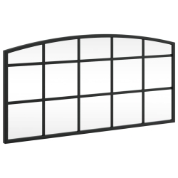VIDAXL Wall Mirror 60X30 Cm Arch Iron In Black