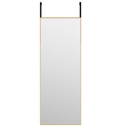 VIDAXL Door Mirror 30X80 Cm Glass And Aluminium In Gold