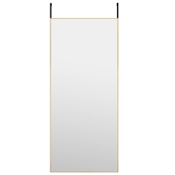 VIDAXL Door Mirror 40X100 Cm Glass And Aluminium In Gold