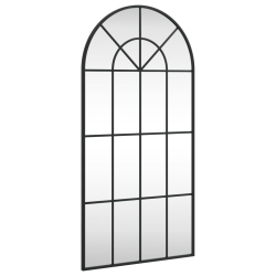 VIDAXL Wall Mirror 50X100 Cm Arch Iron In Black