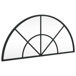 VIDAXL Wall Mirror 60X30 Cm Arch Iron In Black
