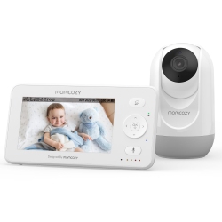 MOMCOZY Video Baby Monitor, 4.3" HD Baby Monitor With Camera And Audio No Wifi, Split-Screen, Infrared Night Vision