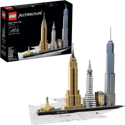 LEGO Architecture New York City Skyline 21028, Collectible Model Kit for Adults to Build, Creative Activity, Home Décor Gift Idea
