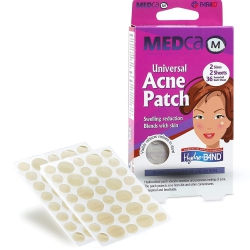 MEDCA Acne Care Pimple Patch Absorbing Cover - Hydrocolloid Bandages (72 Count) Two Universal Sizes, Acne Spot Treatment for Face & Skin Spot Patch