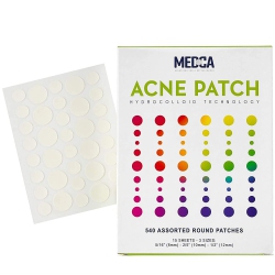 MEDCA Acne Patches for Face - Hydrocolloid Bandage (540 Count) Pimple Patch In 3 Universal Size, Acne Spot Treatment Care for Face & Skin Spot Patch