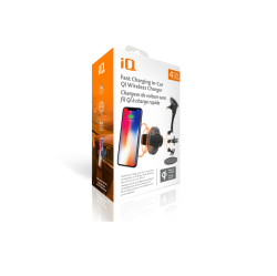 IQ Fast Charging Qi Wireless Charging 4-In-1 Car Mount