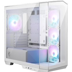 MSI Mag Pano M100R Pz Micro Atx Argb Gaming Case In White