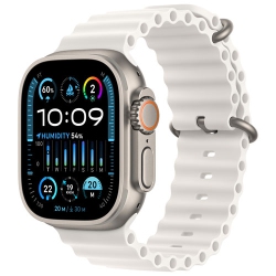APPLE Refurbished (Excellent) - Watch Ultra 2 (Gps + Cellular) 49MM Titanium Case With Ocean Band In White