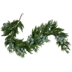 NORTHLIGHT Real Touch Eucalyptus And Mixed Pine Artificial Christmas Garland - 6' X 8" - Unlit