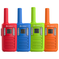 Cobra Family Walkie Talkies (RX100-4) - 4-Pack