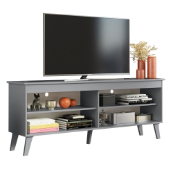 MADESA Tv Stand Unit With 4 Shelves And Cable Management for 55, 65 Inch Media Console Entertainment Center Modern Wooden Television Cabinet -