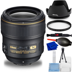 NIKON Af-S Nikkor 35MM F/1.4G Lens 2198 - 7PC Accessory Bundle