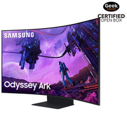 Open Box - Samsung Odyssey Arc 55" 4K Ultra HD 165Hz 1ms GTG LCD Gaming Monitor (LS55CG970NNXGO) - Black