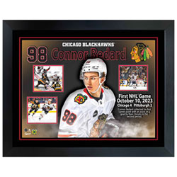 Frameworth - Blackhawks De Chicago : Collage Encadré De La Première Partie De Connor Bedard (28 X 37 Po)