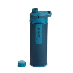 GRAYL Ultrapress Water Purifier Bottle - 16.9OZ/500Ml Forest Water Filter In Blue