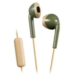 JVC AMERICA Jvc Haf19Mgc Vintage Earbuds Ipx2 Sweat Proof Includes Mic & Remote (Green) [Headphones]