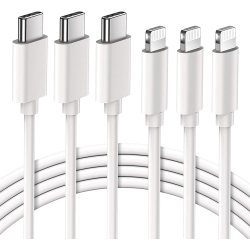 CHIPMUNKTECH USB-C to Lightning Cable (3 Pack 3Ft)