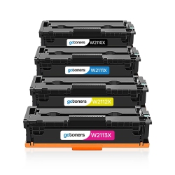 GOTONERS [With Chip] Compatible \w HP 206X 206A Toner Replacement for HP W2110X W2110A Cartridge Work \w Color Laserjet Pro Mfp M283Fdw M255Dw