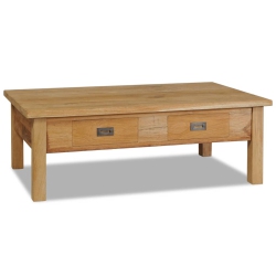 VIDAXL Coffee Table Solid Teak 100X60X35 Cm