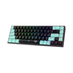 NIERBO 65% 3-Mode Wireless RGB Gaming Keyboard, 68 Keys Hot-Swappable Compact Mechanical Keyboard W/hot-Swap Socket & Translucent Board, Custom Quiet