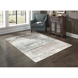 Serene Tides 7' x 9' Area Rug - White/Beige