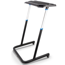 ALPCOUR Adjustable Bike Trainer Fitness Desk - Non-Slip, Gadget Slots, Wheels