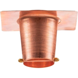 MARRGON 2 Inch Copper Gutter Adapter - Rain Chain Hanger & Diverter