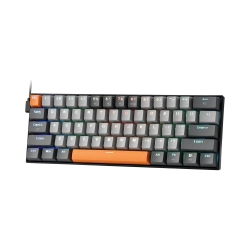 NIERBO 65% Wi RGB Gaming Keyboard, 61 Keys Hot-Swappable Compact Mechanical Keyboard W/upgrade Hot-Swap PCb Socket & Creative 1.2X Larger Size, Quiet