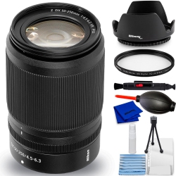 NIKON Nikkor Z Dx 50-250MM F/4.5-6.3 Vr Lens - 7PC Accessory Bundle