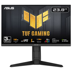 ASUS TUF 23.8" FHD 180Hz 1ms GTG IPS LED G-Sync FreeSync Gaming Monitor (VG249QL3A)