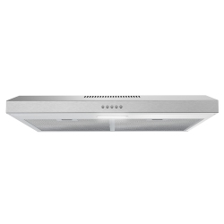 STREAMLINE 30 In. Carmine Ducted Undermount 80 Cfm Range Hood In Brushed Stainless Steel With Mesh Filters, Push Button Control, Led Light