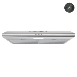 STREAMLINE 30 In. Moncalieri Ductless Undermount 80 Cfm Range Hood In Brushed Stainless Steel With Mesh Filters, Push Button Control, Led Light