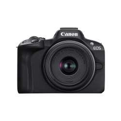 CANON - Eos R50 Mirrorless Vlogging Camera (Black) W/rf-S18-45MM F4.5-6.3 Is Stm Lens, 24.2 Mp, 4K Video