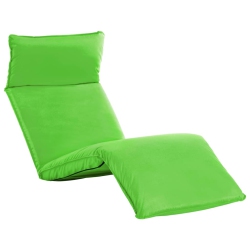 VIDAXL Foldable Sunlounger Oxford Fabric In Green