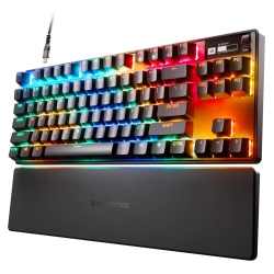 STEELSERIES New Apex Pro Tkl Hypermagnetic Gaming Keyboard - World's Fastest Keyboard - Adjustable Actuation - Esports Tenkeyless - Oled Screen