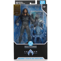 DC Multiverse Aquaman And The Lost Kingdom 7 Inch Action Figure Exclusive - Aquaman With Topo Label In Gold