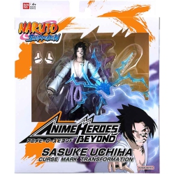 NARUTO Shippuden 6 Inch Action Figure Anime Heroes - Sasuke Uchiha Curse Mark Transformation