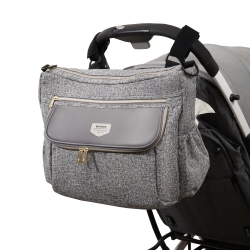SUNVENO Tweed Stroller Organizer Diaper Bag