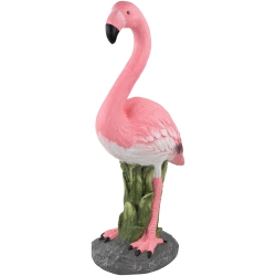 NORTHLIGHT 25" Standing Flamingo Outdoor Garden Statue In Pink