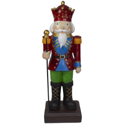 NORTHLIGHT 22" And Blue Nutcracker Soldier Christmas Decoration In Red