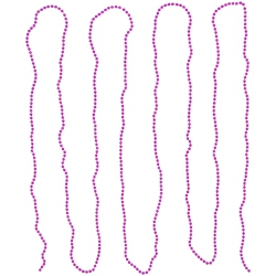 NORTHLIGHT Shiny Beaded Christmas Garland -15' X .25" - - Unlit In Pink