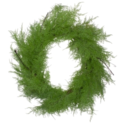 NORTHLIGHT Real Touch Artificial Cedar Christmas Wreath - 24" - Unlit