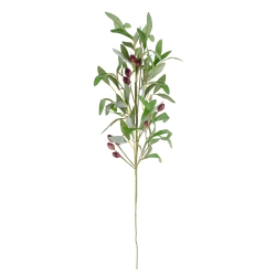 NORTHLIGHT Olive Branch With Leaves Artificial Spray - 28
