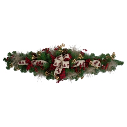 NORTHLIGHT 52" Berries And Bows Artificial Christmas Swag - Unlit