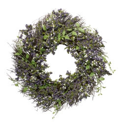 NORTHLIGHT Artificial Mini Berry Fall Harvest Twig Wreath - 22