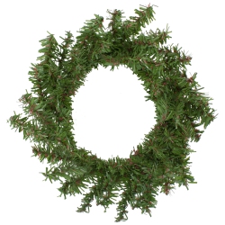 NORTHLIGHT Canadian Pine Artificial Christmas Wreath - 8" - Unlit