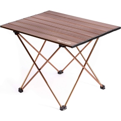 ALPCOUR Folding Camping Table - Compact, Lightweight Aluminum - Coffee
