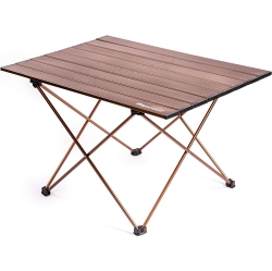 ALPCOUR Folding Camping Table - Compact, Lightweight Aluminum - Coffee