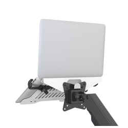 SHOPPINGALL Laptop Mount Tray for Monitor Arms And Stands (Tray Only) | Notebook Arm Mount Tray Fits 75 X 75 And 100 X 100 Vesa Mount Holes Fully