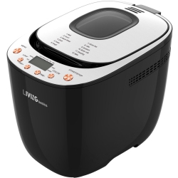 LIVINGBASICS Programmable Bread Maker, 2Lbs Digital Bread Machine With 12 Settings And Nonstick Coating Pan In Black